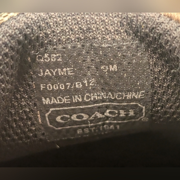 Coach Jayme Sneakers - GUC Brown/Tan Metallic Size 9 - Picture 9 of 16